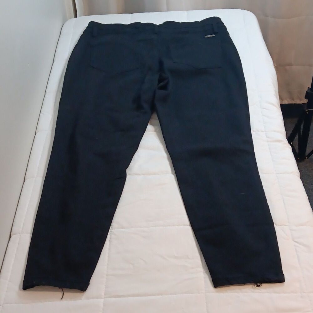 KanCan Signature Black Denim Distressed Stretch Ultra High Rise Ankle Skinny 31 - Picture 8 of 8